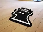 Brain Dead Head Logo Floor Mat Living Room Area Rugs Modern Accent Wool Carpet