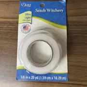 Dritz Sewing Stitch Witchery Ultra Light Weight 5/8" x 20 yds USA Made 11183