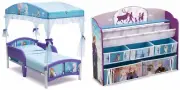 Delta Children Canopy Toddler Bed & Deluxe Toy & Book Organiser Disney Frozen 2