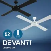 Devanti Ceiling Fan 52'' Ceiling Fans Remote 8H Timer Wooden Blades 1300mm Home
