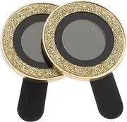 2pcs Camera Protector Camera Lens Shockproof Lens Protectors Phone Rear Lens Covers Lens Protection Films Rear Lens Protectors Phone Lens Film Protectors Golden Tempered Glass