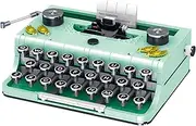 ELAICREE Ideas Retro Typewriter Building Set for Adults, 820PCS Classic Retro Series Typewriters Toys Model Best Nostalgic Gift, Green