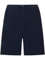 GUESS Blue Linen Bermuda Shorts Size: 16, Spandex