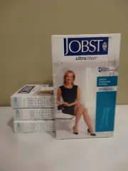 Jobst Ultrasheer 20-30 High Firm Compression Stockings Small Black Thigh