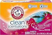 Arm & Hammer Dryer Sheets, Tropical Burst, 100 count