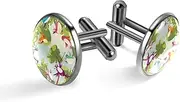 [Generic] Men's Cufflinks, Cartoon Treetop Bird Cuff Links for Men, Classic Cufflinks Black for Suit Shirt Wedding Business Birthday Jewelry Gift