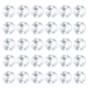 60 Pack K9 Crystal Octagon Beads 2 Holes 14mm Chandelier Prisms Clear