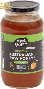 Australian Organic Raw Honey 1kg Unpasteurized Pure Natural Rich Flavor