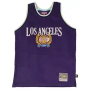 Shaquille O'Neal LA Lakers Mitchell & Ness NBA Large Jersey Purple Corduroy NWT