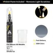 Touch Up Paint For Nissan All Models TL1 Smoke Ice With Polish Paste