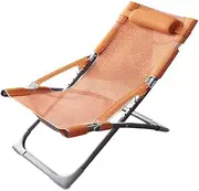Outdoor Beach Chair Lunch Break Lounge Chair Balcony backrest Folding Chair Portable Lazy Leisure Chair Adjustable nap Chair