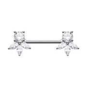 Jewelled Floret Nipple Bar