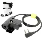 PTT Z113 Military Adapter for Kenwood TYT Baofeng Radio UV5R, UV5R V2+, UV5RA+