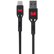 Monster Braided USB-A to USB-C Cable 2m Black