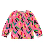[Stella McCartney Kids] Stella McCartney Kids Printed blouse Y 6 pink