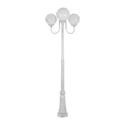Lisbon Post 3 Lights Up Bracket H2250mm W250mm White Aluminium - 15763