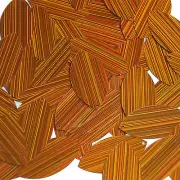 Orange Navette Leaf Sequins 1.5 inch City Lights Reflective Couture Paillettes