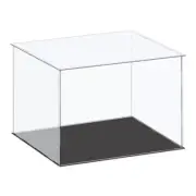 Acrylic Display Case Plastic Box Cube Storage Box Clear 36x31x25.5cm