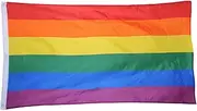 Rainbow Pride Flag Gay Lesbian LGBT Mardi Gras Party Banner Outdoor 90 x150