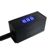 Handmade Guitar Effect Voltage Monitor Mini Digital Voltmeter Blue Compact