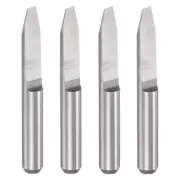 1/8" Shank 1.5mm Tip 30 Degree Solid Carbide Wood Engraving CNC Router Bit 4pcs