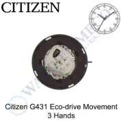 Genuine Citizen G431 Watch Movement Eco-Drive 3 Hands Solar