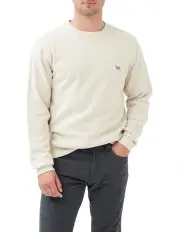 [Rodd & Gunn] Gunn Crew Neck Sweat Top in Bone