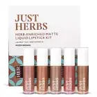 Just Herbs Ayurvedic Herb Matte Liquid Lipstick Kit Set of 5 - Nudes and browns