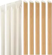Boba Straws Bubble Tea Straw Disposable Paper Straws Extra Wide 0.5" 1/2" 12mm Large for Jumbo Smoothie Tapioca Pearls Milkshake Party Supplies Biodegradable Angled Tips Individually Wrapped 50PCS