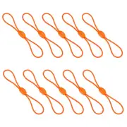 10 Pcs Zipper Pulls Replacement for Backpack Zipper Pulls Tab Cord, Orange