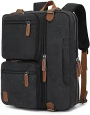 Convertible Briefcase Backpack 17 Inch Laptop Bag Case Business