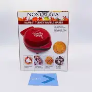 Nostalgia - MyMini Turkey Waffle Maker - Mini Waffle Maker - NEW