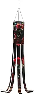 Halloween Garden Red Rose and Wine Romantic Lovers Decor Windsock Lights Halloween Lighted Windsock for Patio Yard Pathway Party Decor