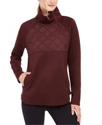 32 Degrees Quilted Mockneck Pullover Red XL NWT! $48