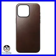 NOMAD Modern Case - genuine Horween Leather for Apple iPhone 15 Pro Max, Brown
