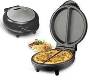 Electric pizza machine, electric pizza oven, 850W portable hot stone pizza stove, non stick heating plate, suitable for steak, pancake, fried Chicken rolls (AU plug)