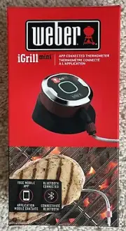 WEBER IGRILL MINI BLUETOOTH APP CONNECTED THERMOMETER #7202-BARBECUE TOOL-NEW