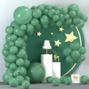 TUPARKA Sage Green Balloons 102 Pcs Green Balloons Garland Arch Kit 18 12 10 5 I