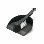 Addis Dustpan and Stiff Brush Set, Black, 22.5 x 31.5 x 11 cm