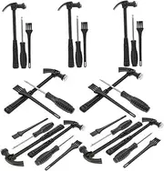 Kisangel 9 Sets Excavation Tool Kit Hammer Chisel Brush Scraper for Creative Play Develops Natural Science Interest Fine Motor Skills