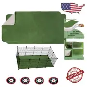 Cozy 2PCS Guinea Pig Cage Liner 56in x 28in - Non-Slip & Machine Washable