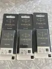 NEW PARKER Quink Fountain Pen Refill Box of 5 Ink refill cartridges BLACK 3packs