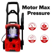 Advwin 3500PSI Electric High Pressure Washer 2000W Cleaner Electric Water Gurney Pump 6M Hose Red