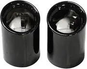 Car Exhaust Tip Compatible For X3 G01 X4 G02 Exhaust Tips Muffler Stainless Steel Exhaust Tip 2019 2020 2021 2022 Nozzle(Black)