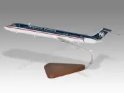 McDonnell Douglas MD-88 Midwest Express Desk Wood Airplane Large Scale 1/100