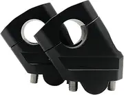Handlebar Risers 1 Pair Motorcycle UN&IVE&RSAL Handlebar Riser Bar Mount Handle Clamp UN&IVE&RSAL 28mm 1 1/8" 22mm 7/8" for ho&nd&a(22mm Black)