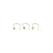 Ear wire Gold Finish, Silver Plated, or Gun Metal E-Coated, Hammered Ear wires,