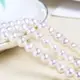 串珠 淡水白色珍珠散珠 珍珠diy串珠材料手鍊項鍊 飾品配件 條珠 手作材料圓形珍珠 半成品批發
