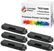 5-Pack Black Non-Genuine Toner Cartridge for Kyocera TK-5144K TK5144K (7000 Pages) for M6030CDN M6530CDN P6130CDN