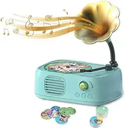 96 Cards Children Phonograph Early Education Machine Record Player Music Box Storyteller pop Speakers, Birthday Holiday